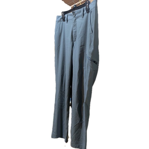 Eddie Bauer Stretch Ripstop Crop Pants Womens 10 Gray Zip Pocket Hiking Outdoors - Picture 5 of 10